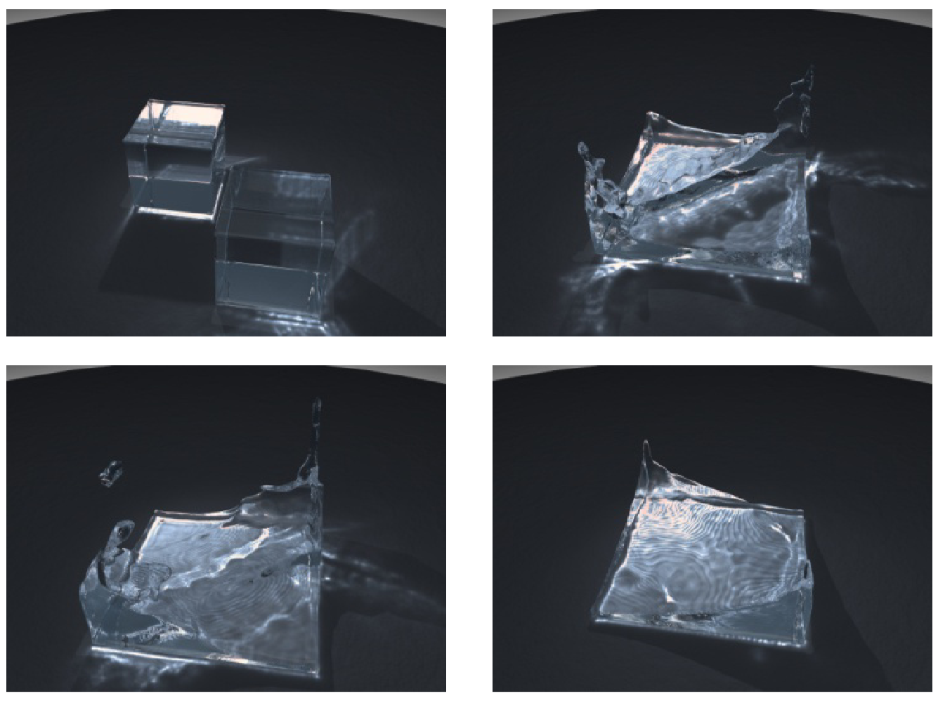 Effective Reconstructing Surfaces Algorithm of Anisotropic Kernels Orienting SPH Fluids