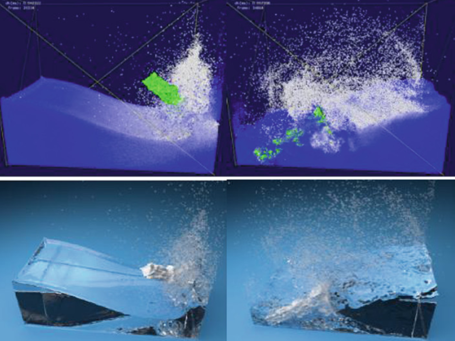 Rigid Body Sampling and Boundary Handling for Rigid-Fluid Coupling of Particle Based Fluids