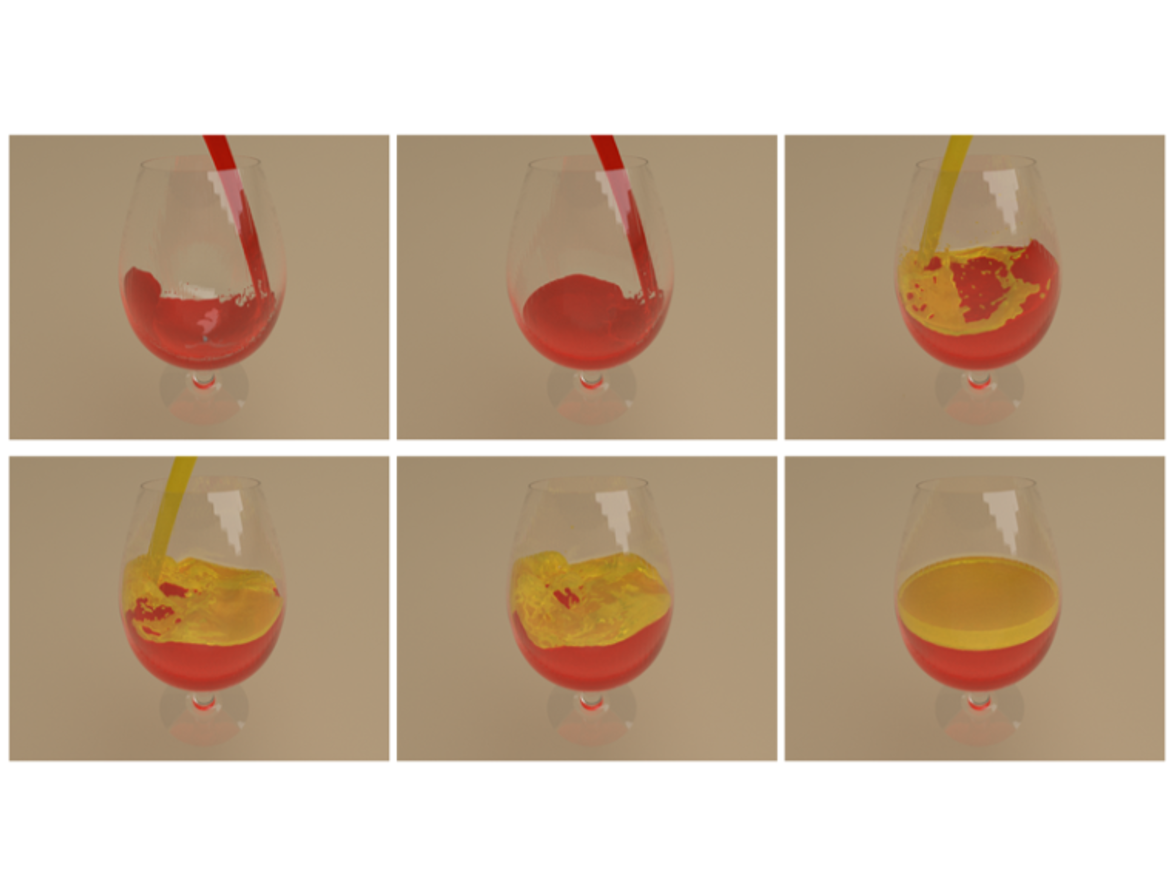 A Unified Multiple-Phase Fluids Framework using Asymmetric Surface Extraction and the Modified Density Model